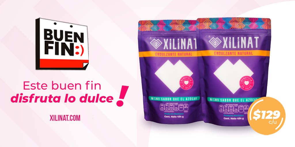 El sabor más dulce y saludable se disfruta a un precio increíble este #BuenFin 😋👌

Consíguelo del 9 al 20 de nov en 👉 bit.ly/2U63x2p

#XilitolNatural #DisfrutaLoDulce