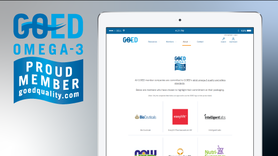 GOED has updated GOEDQuality.com, the consumer-facing page that explains the Proud Member logo and affirms members' commitment to producing quality omega-3s.

#omega3 #nutrition #quality #nutritionindustry