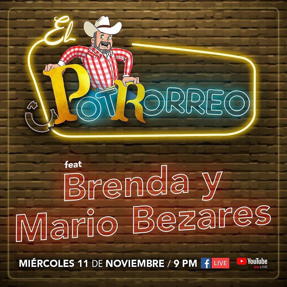 ElPotrorreo's tweet photo. @BrendaBezares y @Mario_bezares nos acompañarán este próximo miércoles en el @potrorreo, no se lo pierdan en punto de las 9 pm. 🤠 https://t.co/rEfLS4Ccsc