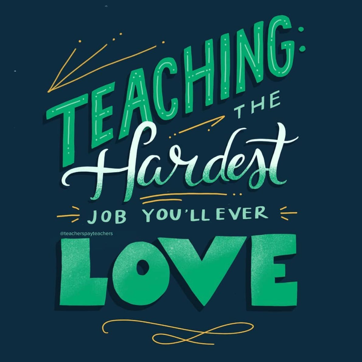 TPT_Official's tweet photo. Tag a fellow teacher to spread some love and support 💚#TeacherTwitter https://t.co/fvbDLUyNLI