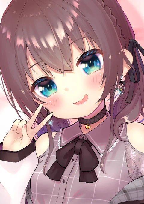 まつりちゃんの新衣装が
激可愛いから描かせていただきました!!?✨

#祭絵

雑誌の表紙風
文字なしと、顔アップです! 