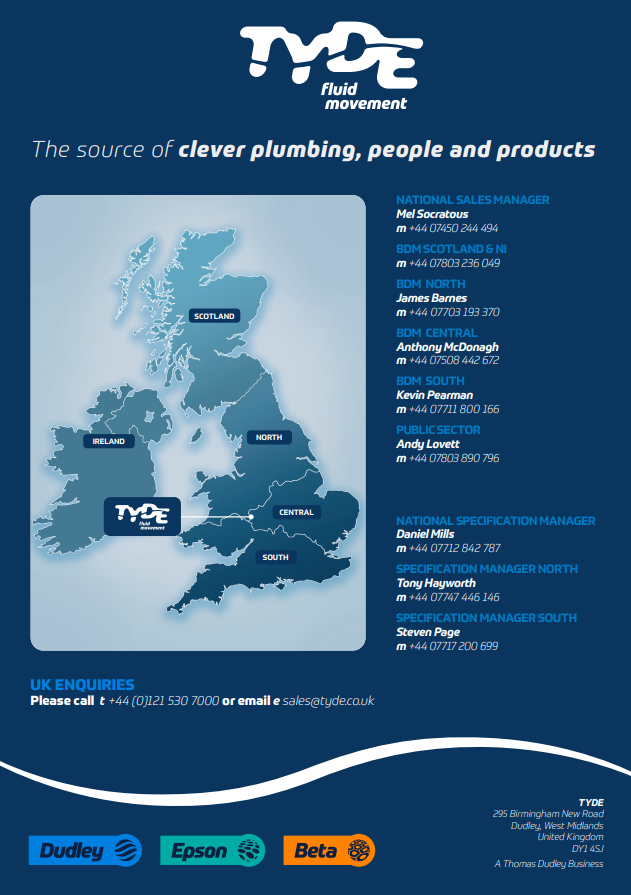 TD_Plumbing_'s tweet photo. If you need to contact a member of the TYDE sales team, this handy reference tool contains all the contact details you will need
#plumbing #plumbers #DIY #spares #plumbinglife #construction #hvac #heating #plumberslife #water #plumbchat #plumblife #doityourself #toilet #plumbchat https://t.co/tL79kcIjMx