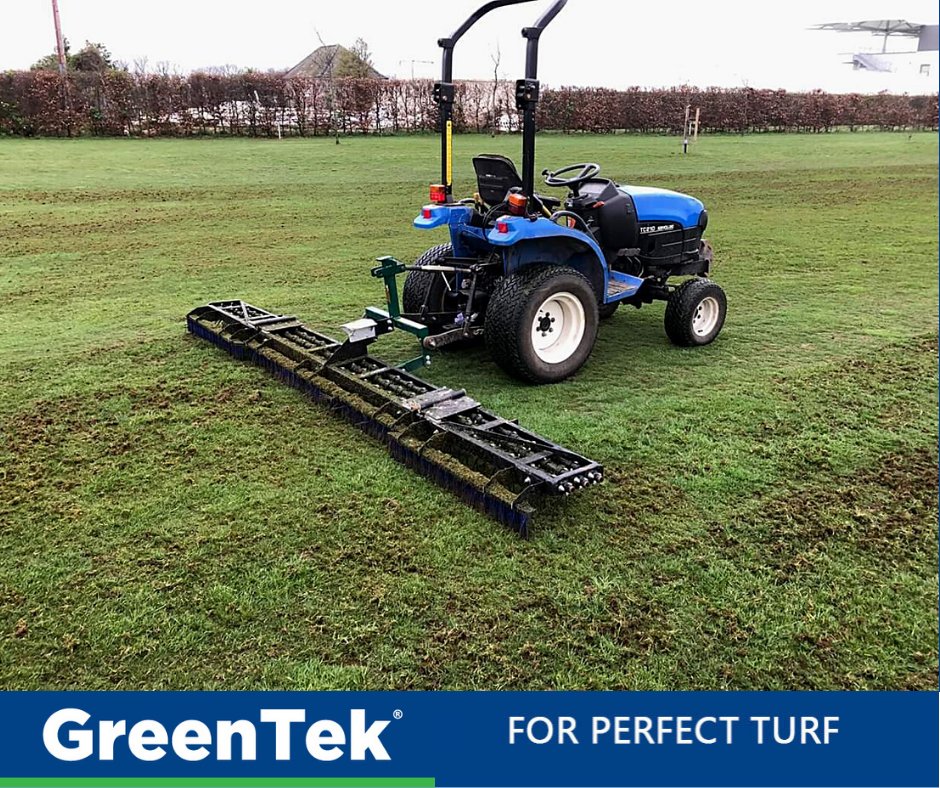 GreenTekGroup's tweet photo. NEW 12’ WIDE FAIRWAY GROOMER ATTACHMENT FOR SPORTSPITCHES AND FAIRWAYS

https://t.co/iDEtkK4apt - contact us for more information or to arrange a demonstration!

#greentek #fairwaygroomer #perfectturf #dethatching #raking 

Video: https://t.co/tHeOoyEKUe https://t.co/zjsE8HBr8g