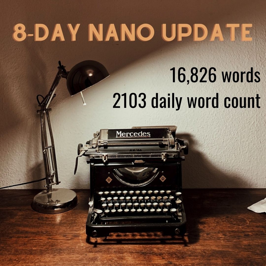 magpie0218's tweet photo. Heading into week two of NaNo where there be dragons (or at least the soggy middle). Keep repeating: it's only a rough draft. No one has to see it. #writerscommunity #NaNoWriMo #writingmonday https://t.co/DwWaGVUPPu