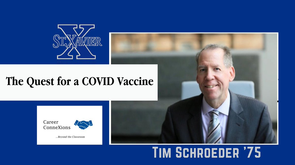Cincinnati Stxavier On Twitter Attention Bombers Career Connexions Is Hosting Tim Schroeder 75 The Quest For A Covid Vaccine November 11th At Flex In The Gym He Is The Ceo Of