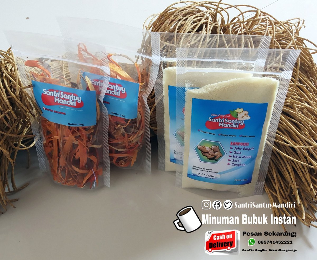 AdiSubroto16's tweet photo. @santrisantuymandiri yg praktis
☑️Tinggal seduh ☑️tanpa ampas ☑️100% alami ☑️Halal
selalu memberi manfaat di setiap kemasan nya.

#jaheoriginalsantrisantuymandiri #jahe #jahemerahoriginal #santri #jaheoriginal #jahemerah https://t.co/0E33v6tJE8