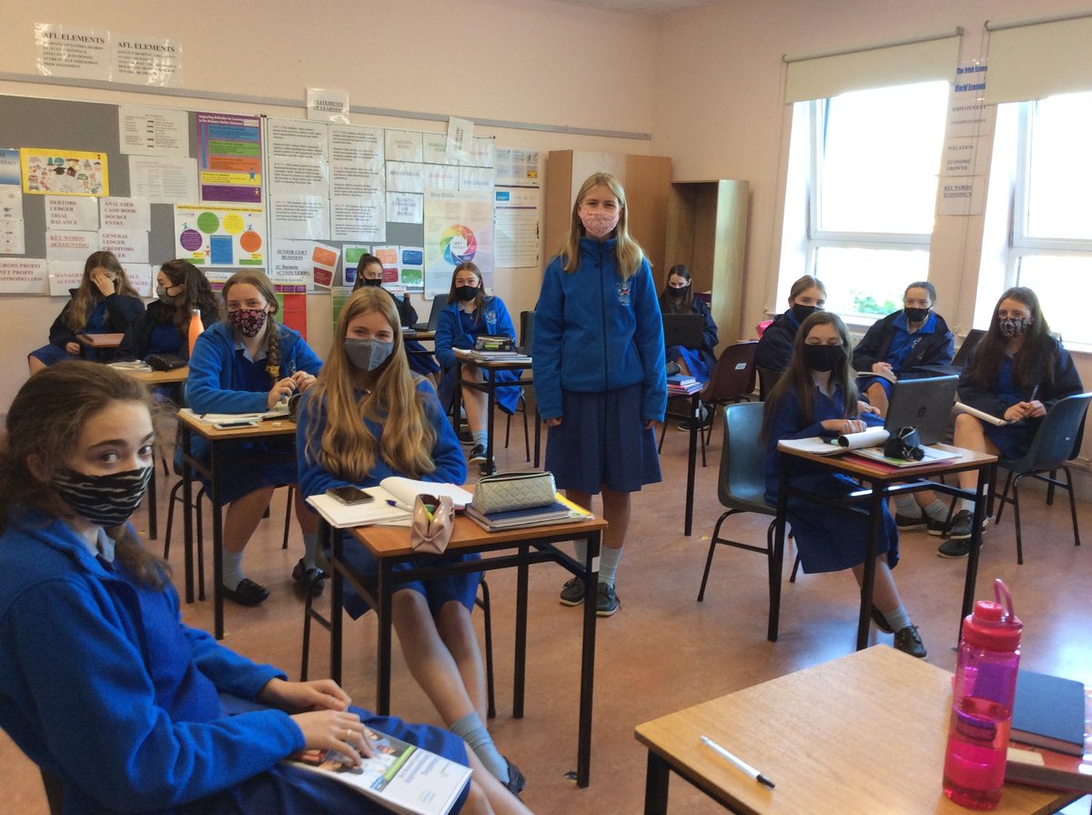 StJosephOfCluny's tweet photo. Thanks to Astrid in 6th year for giving a talk to 4th year Enterprise class on her experience of enterprise, her own business and how she reinvented her business during Covid.
#studententerprise #studentsworkingtogether https://t.co/LbkvCbmfls