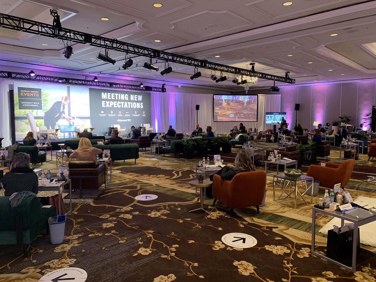 kirstenolean's tweet photo. Very excited to be attending my first meeting since March. Marriott showing us how we can meet safely at Connect with Confidence. #MarriottCwC https://t.co/2IArPOjaAO