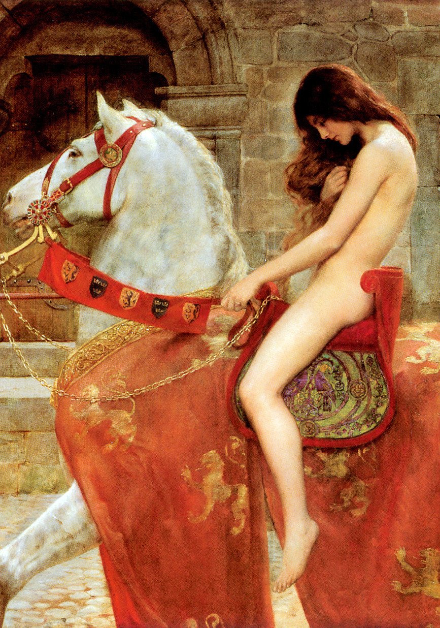 Lady Godiva, details, 1914, by John Collier 