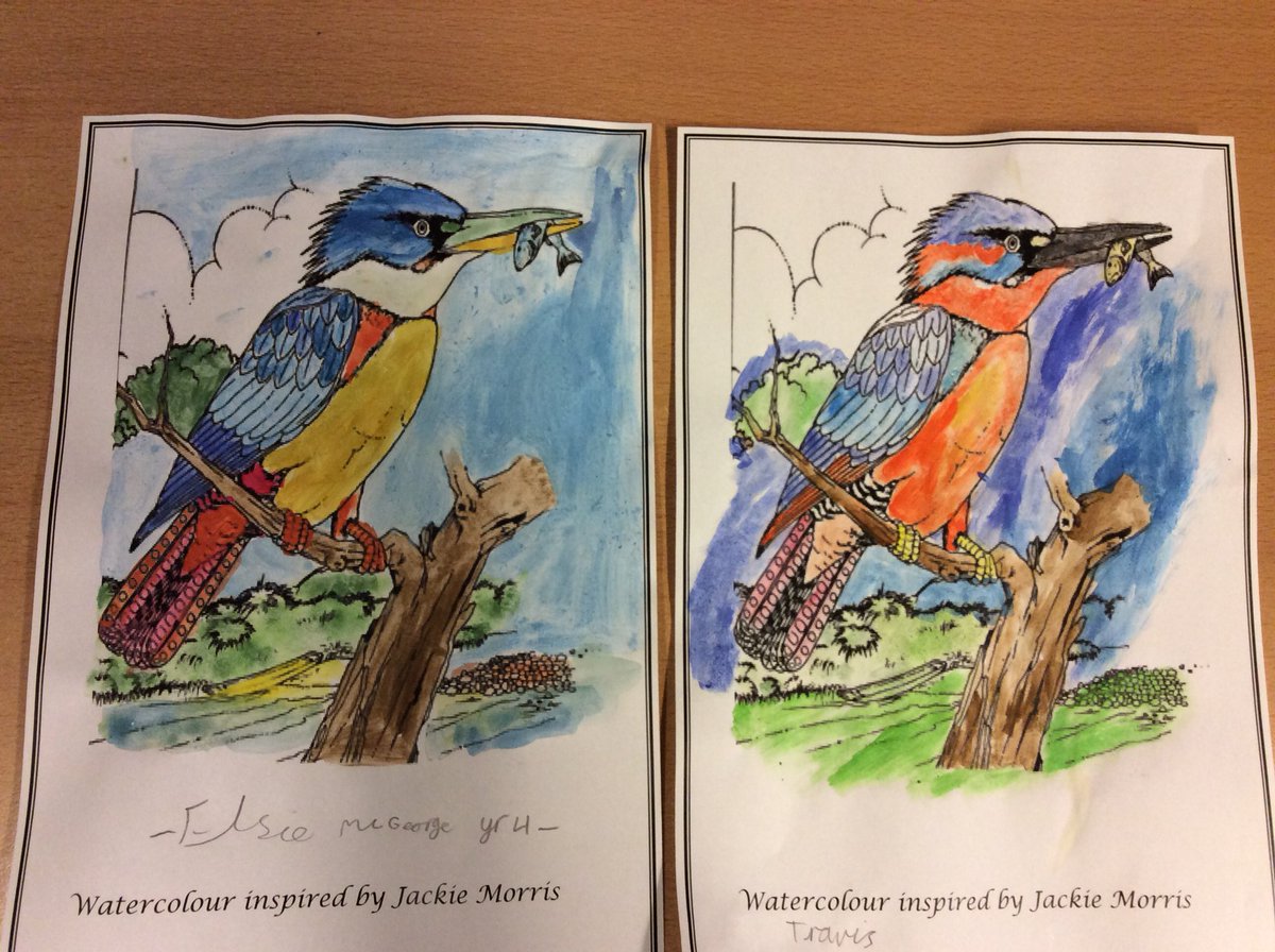 stbedesrcp's tweet photo. Some of the finished watercolours from Year 4 today. https://t.co/sWCvIsp23L
