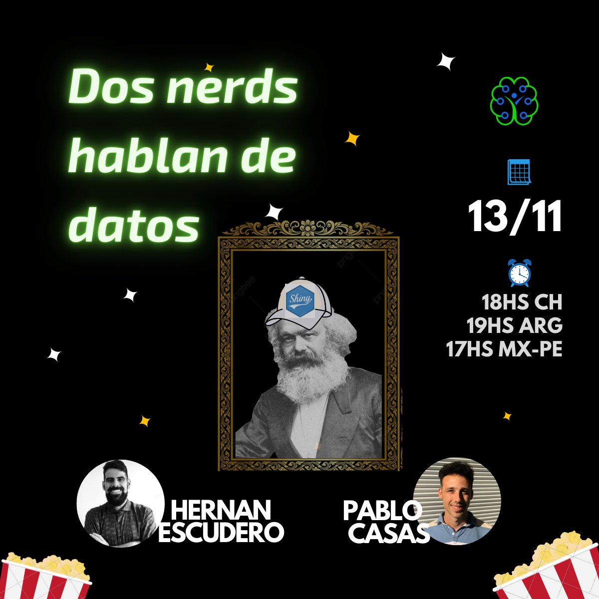 datos_vivos's tweet photo. Nueva edición 2 nerds hablan de datos! 🎙️🤓
Esta vez invitamos a @hernanescu para hablar sobre Shiny, #sociología y #data
🎫Inscribite en: https://t.co/tsc1FP3N3Q
#2nerdshablandedatos #EDV #DataScience #IA #ML https://t.co/y9XUogRxmk