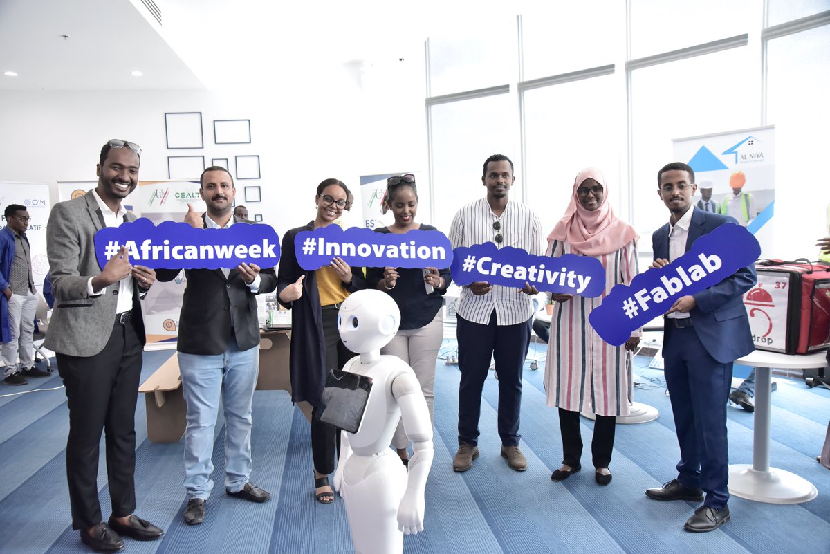 cabinetincom's tweet photo. First day of #AfricanInnovationWeek 2020 at #SalaamCenter

We are proud to support this kind of initiative made by young people for young people.

Let's empower each other to make positive changes 😃

#inCOM #sponsoring #innovation #robot #young #startup #africa #Djibouti https://t.co/pDwiCrTBAN
