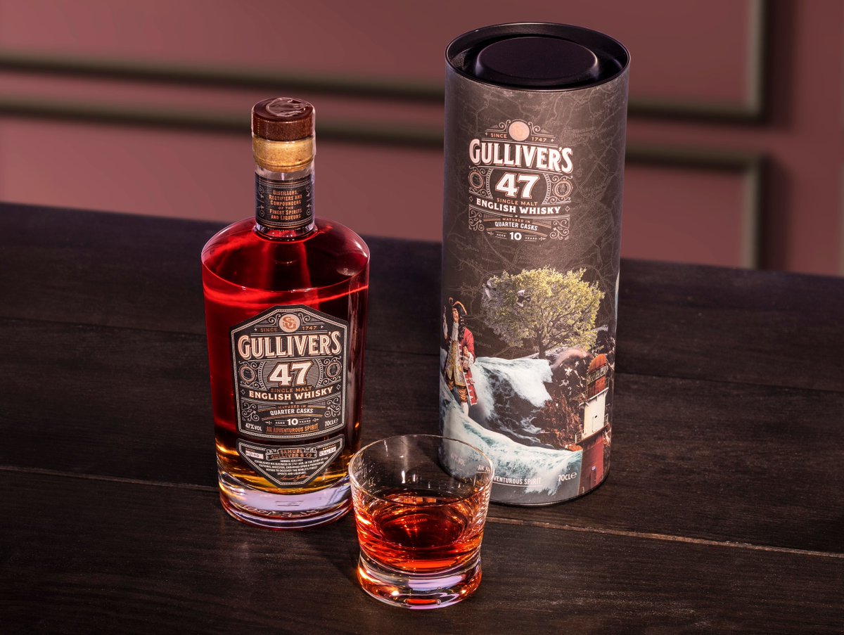 MasterOfMalt's tweet photo. English #whisky fans, listen up! The folks behind @47Gulliver have gone and released some superb smoky single malt after it aged in red wine quarter casks for 10 years!

https://t.co/htTnqpZsZE https://t.co/Kdks1dtYq1