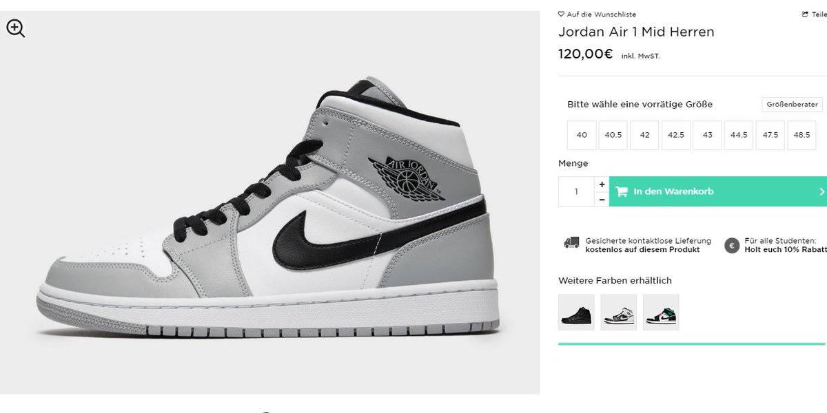 jordan 1 mid smoke grey restock