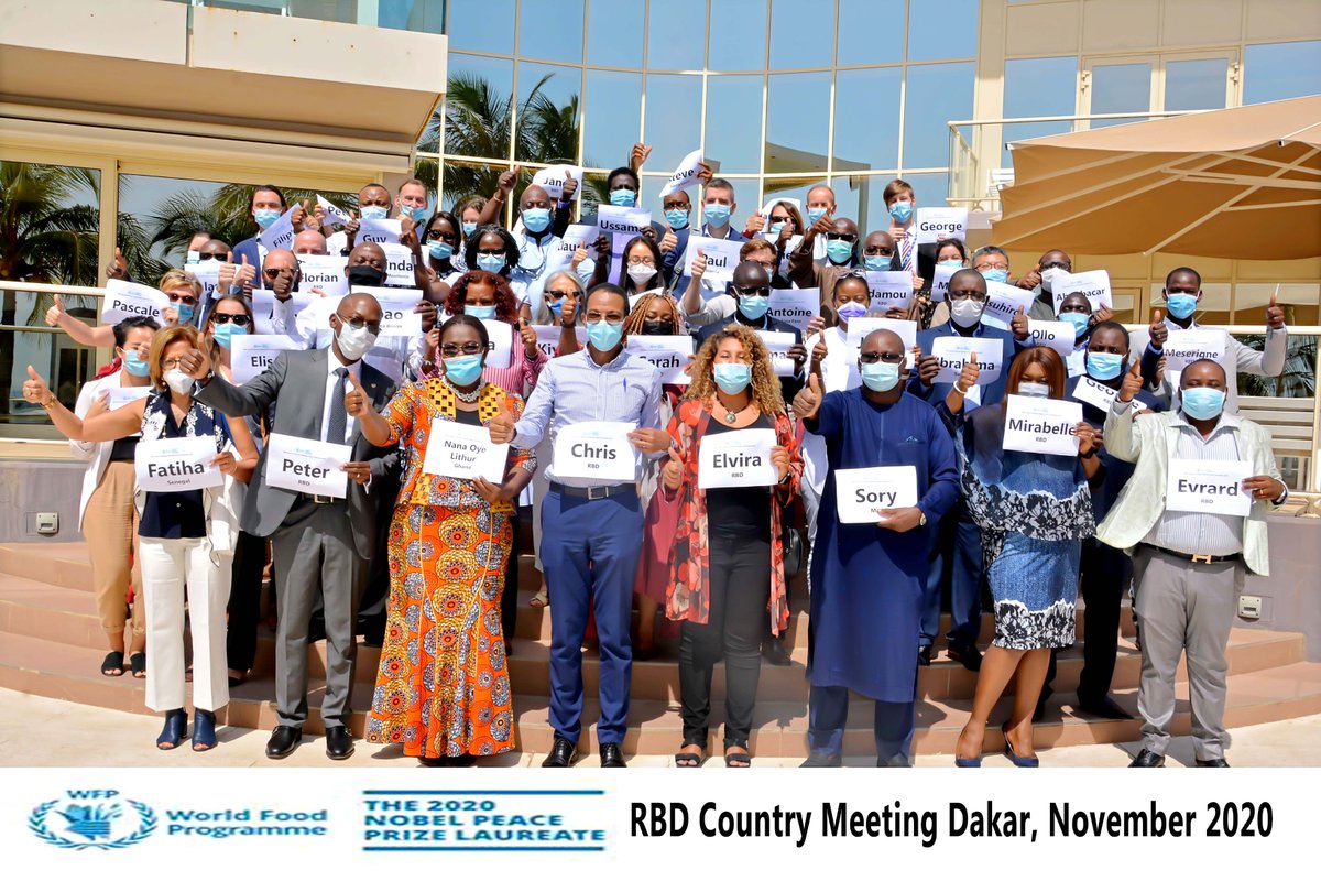MusokoPeter's tweet photo. Last week @WFP_WAfrica Country Directors met with the Regional Bureau for the first time in 2020. The pandemic has made this year particularly challenging, but together the @WFP family has shown true resilience and determination to save lives &amp; change lives across our region! https://t.co/heSJtvAcES