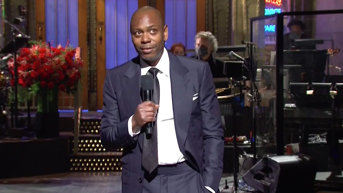 Complex's tweet photo. Dave Chappelle addresses his shows in Ohio, COVID-19, and Trump losing the election in his return to #SNL.

Watch/More: https://t.co/JTRWxDZrB7 https://t.co/AIAs0HKE0O