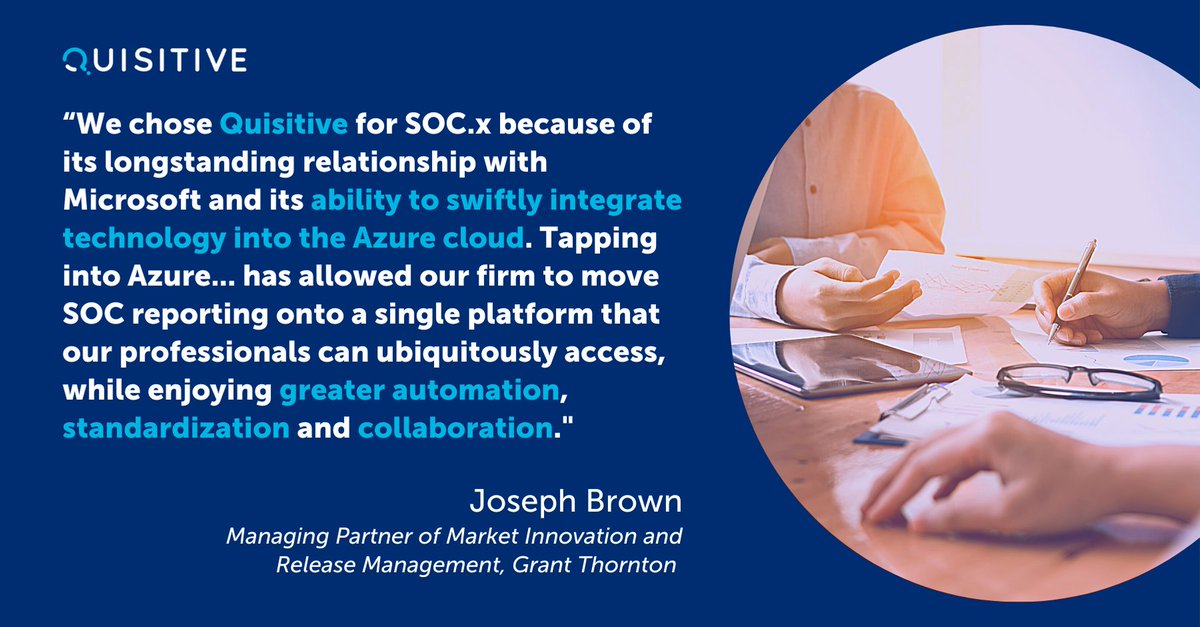 BeQuisitive's tweet photo. We're excited to announce that we've been selected as Grant Thornton's Application Development Partner for #SOCReporting.

Read the full press release: https://t.co/YmuTNzQcPN

#MicrosoftPartner #ApplicationDevelopment #AzureApps https://t.co/xQxkVYLS6X