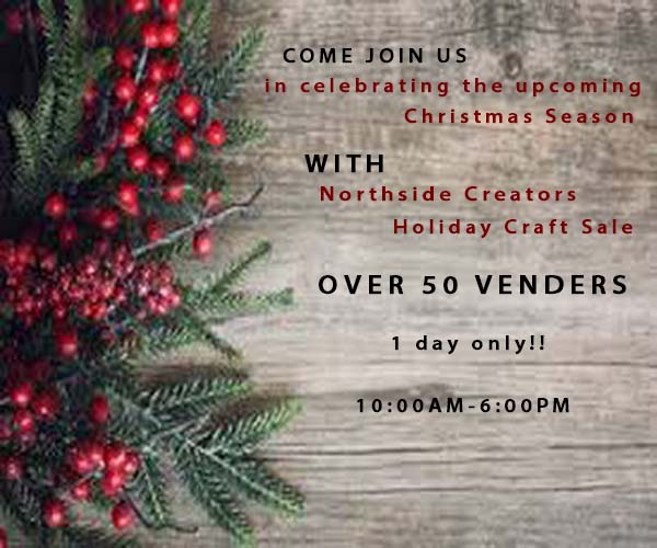 Want to shop locally for Christmas? Don't miss this opportunity Saturday November 14 from 10-6. 1 DAY ONLY!!