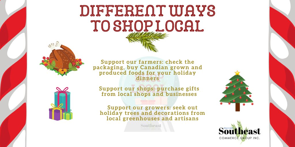 southeastcomgrp's tweet photo. From turkey dinner ๐ to presents under the tree ๐, there is more than one way to support local this holiday season! #shoplocalthisholiday https://t.co/pzKzDLFATk