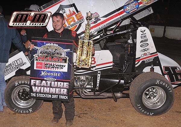 XXXRaceCo's tweet photo. Congrats @Justin17Sanders on your WIN in the Larry Antaya’s #16a on Saturday at the Tribute to Gary Patterson, @StocktonDirt with the @NARC410. Dominating the feature and parking your Triple X chassis in Victory Lane, great job by you & crew! #RaceHard #TripleXWIN #TeamTriple https://t.co/58K0nIGcso