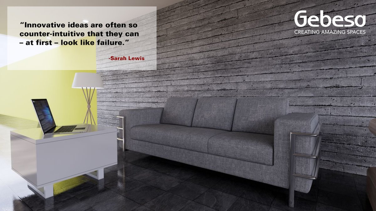 Gebesa's tweet photo. Innovation can sometimes seem like a risky strategy, but don't let that stop you! 👍
Success typically follows failure. ✨
#Gebesa #CreatingAmazingSpaces #office #officefurniture #MotivationalQuotes https://t.co/uzXlOUR7Bj