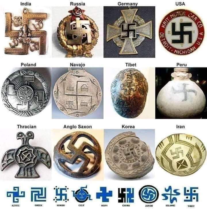 || Swastika- স্বস্তিকা - स्वस्तिक  ||Swastika is a holy sign and symbol from thousands of years ,distributed throughout the ancient and modern world. It is derived from Sanskrit word 'Suastike' -Here 'Su' means good and 'Astike' means to exist ; Means "may good prevail".