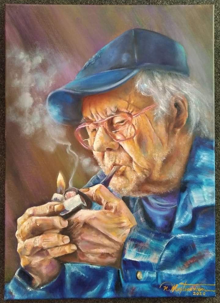 HasaanXaib's tweet image. „ Tobacos &amp;amp; Alzheimer...&quot;
#Oilpainting #canvas #canvascon2020 #painting #artwork #ArtistOnTwitter  #art