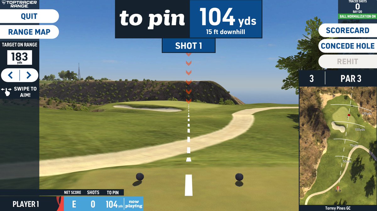 Toptracer's tweet photo. 🚨 May we have your attention please 🚨

You can now play Torrey Pines on our #ToptracerRange system in virtual golf mode! 

Find a location near you here: https://t.co/nU8fUemB4W https://t.co/f3jUZjoXYv