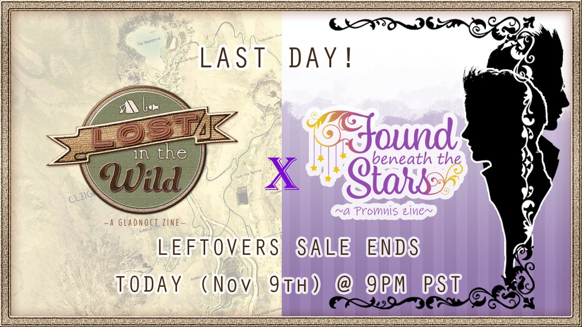 🚶We've traveled a great long way, but it's time to come home. 🥾

The Lost &amp; Found store closes TODAY, at 9PM PST. Don't miss your last chance to own these two projects, a must-have for any FFXV fan!

Our store:
lostandfoundzines.bigcartel.com