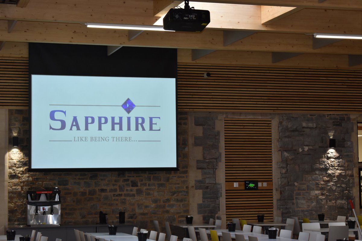 Look at this Specatular School install from our friends at <a href="/Practical_AV/">Practical Audio Visual</a>. Two custom made 3-metre screens with extended border and black casing.  Looks Fantastic <a href="/Practical_AV/">Practical Audio Visual</a>! Could not have done a better job! 😃👍