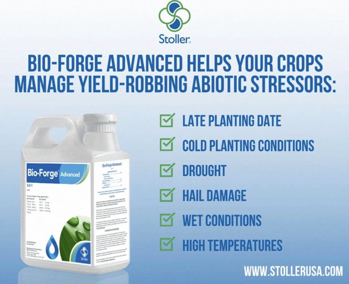 This season we witnessed all these added stressed and used <a href="/StollerUSA/">Stoller USA</a> Bio-Forge both as a seed treatment on <a href="/GldnHarvest/">Golden Harvest Seeds</a> soybeans and in both corn and soybean crops to help manage the stresses we saw and had great success.