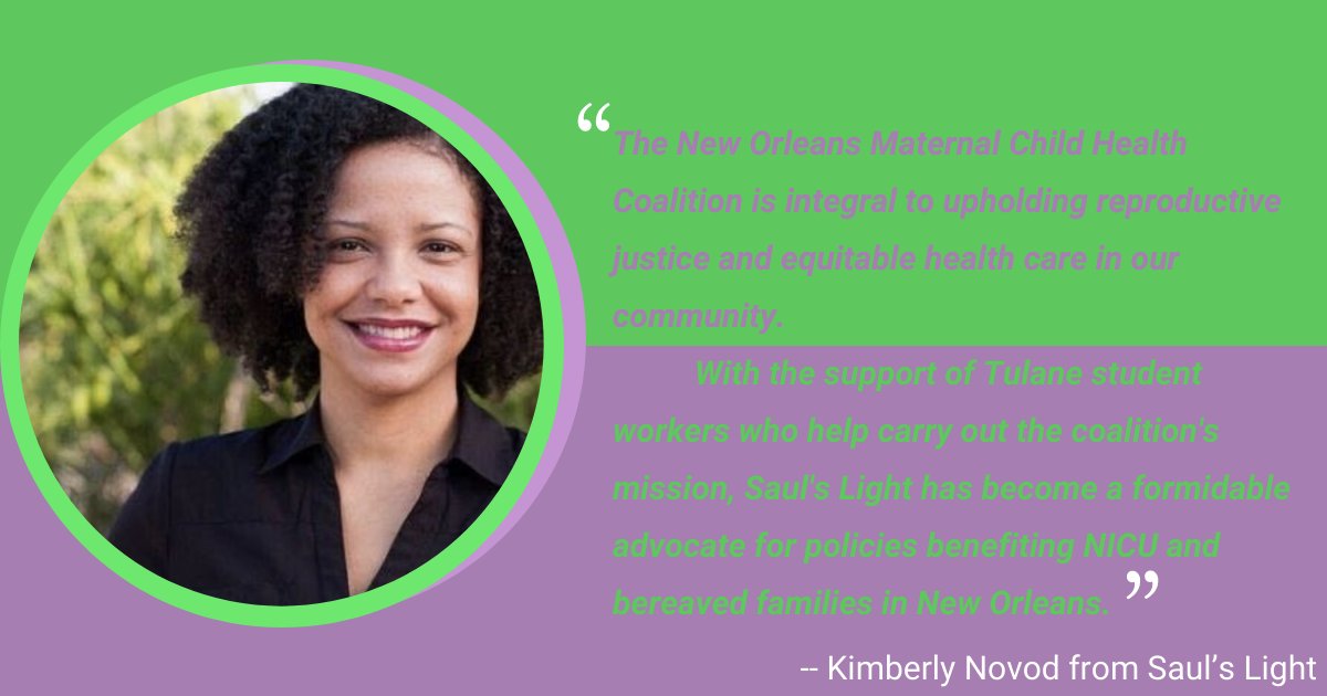 ClareMDaniel's tweet photo. Thank you to Kimberly Novod, executive director of 
@sauls_light, for lending her voice to our fundraiser! Please consider donating: https://t.co/hXVH1pu1xk #15daysofgiving #maternaljustice #birthjustice @NOLA_MCH https://t.co/oginbwG4gb