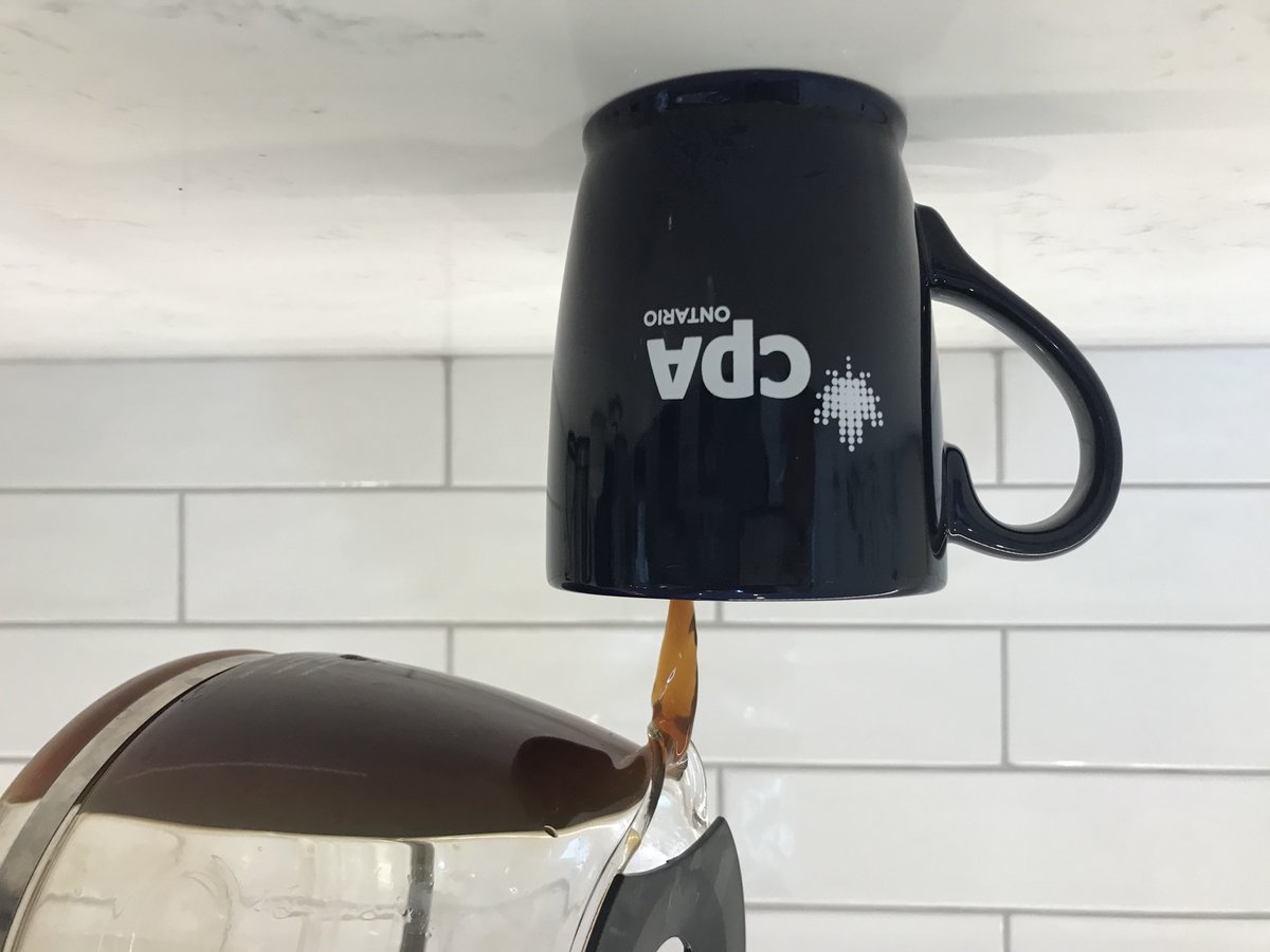 Final week of giveaways... Today we have FIVE of these mugs for FIVE lucky winners.​

To enter:​
✨ Follow <a href="/CPA_Ontario/">CPA Ontario</a>​
✨ Like this post 
✨ Retweet this post​

Open to Ontario residents only. Entries must be received by 11:59 a.m. on Nov 10. Rules: bit.ly/2Iotbwu