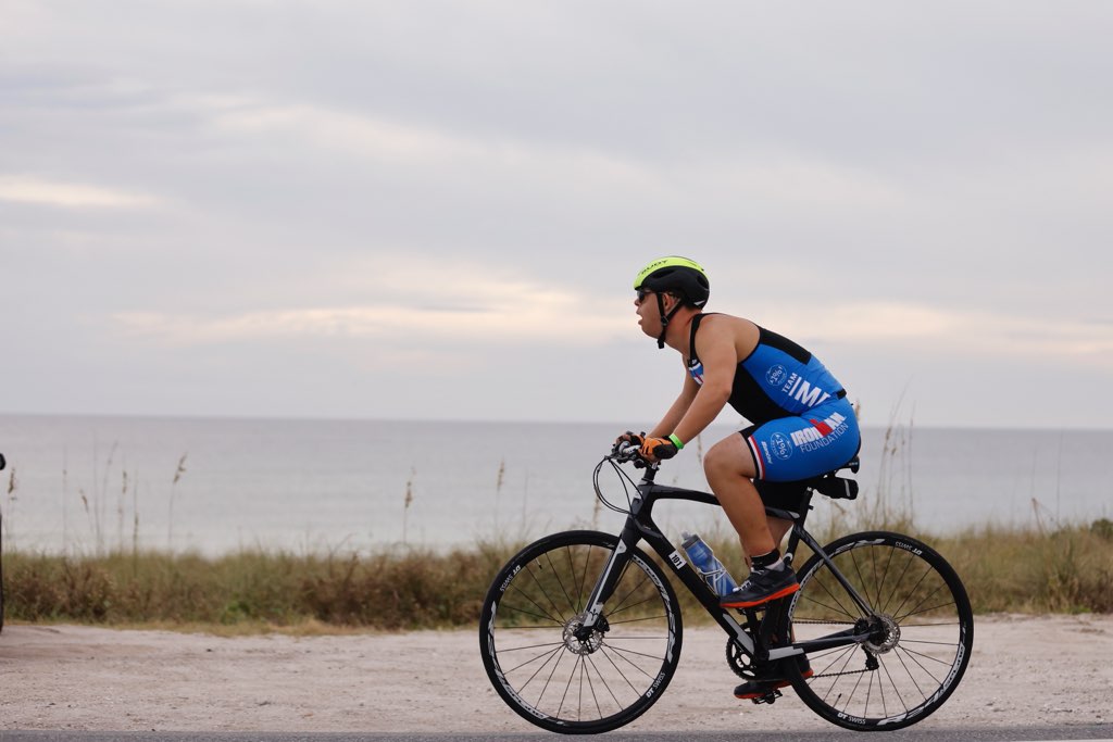 FOS's tweet photo. Chris Nikic became the first person with Down Syndrome to complete an Ironman Triathlon.

The 21-year-old swam 2.4 miles, cycled 112 miles and ran 26.2 miles on Nov. 7 at the Ironman Florida race is Panama City Beach. https://t.co/fmlj9lSo7o