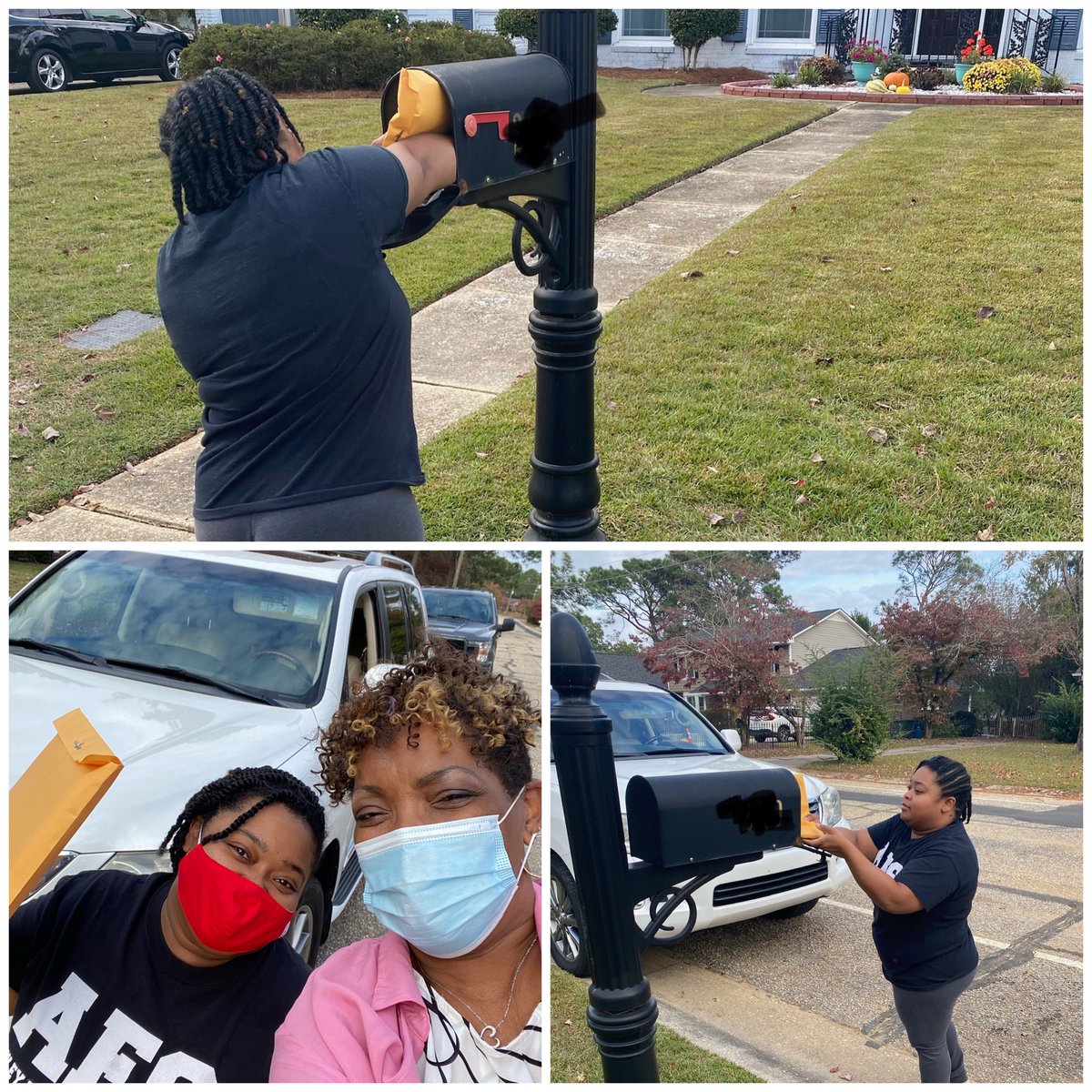 Just two teacher dropping off work packets to students. #ECRocks <a href="/Ashley_Dolphins/">Ashley Elementary</a>