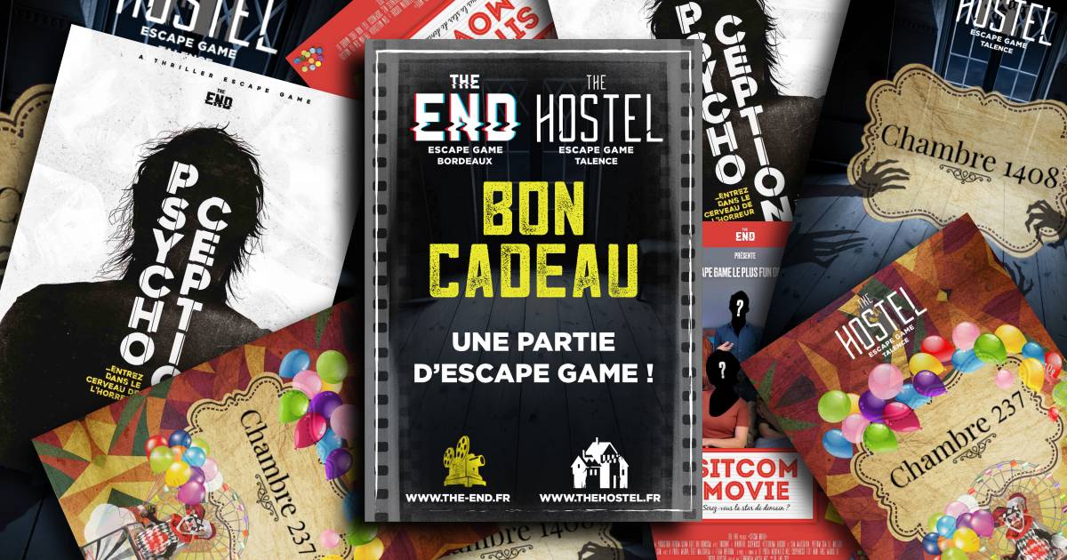 Les fêtes de fin d'années approchent ! 
Ne cherchez plus le cadeau idéal, nous l'avons pour vous : un bon cadeau utilisable dans nos deux établissements. 

Rendez-vous sur thehostel.fr et the-end.fr