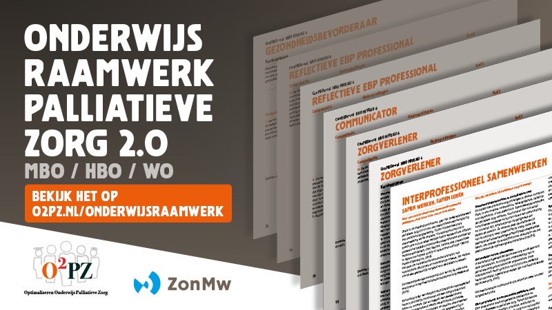 Het Onderwijsraamwerk palliatieve zorg 2.0 voor het mbo, hbo en wo(+) is klaar! Een praktisch hulpmiddel voor onderwijsmakers om het onderwijs over #palliatievezorg gericht te verbeteren. Een mooi resultaat van een brede samenwerking. o2pz.nl/actueel/nieuws…