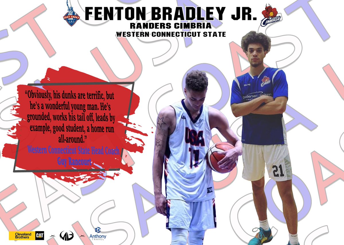 Usa East Coast Congrats To Usa East Coast Alum Fenton Bradley Jr 19 Who Recently Signed A 2 Year Contract With Randers Cimbria Basketball In The Basketligaen Conference The Highest