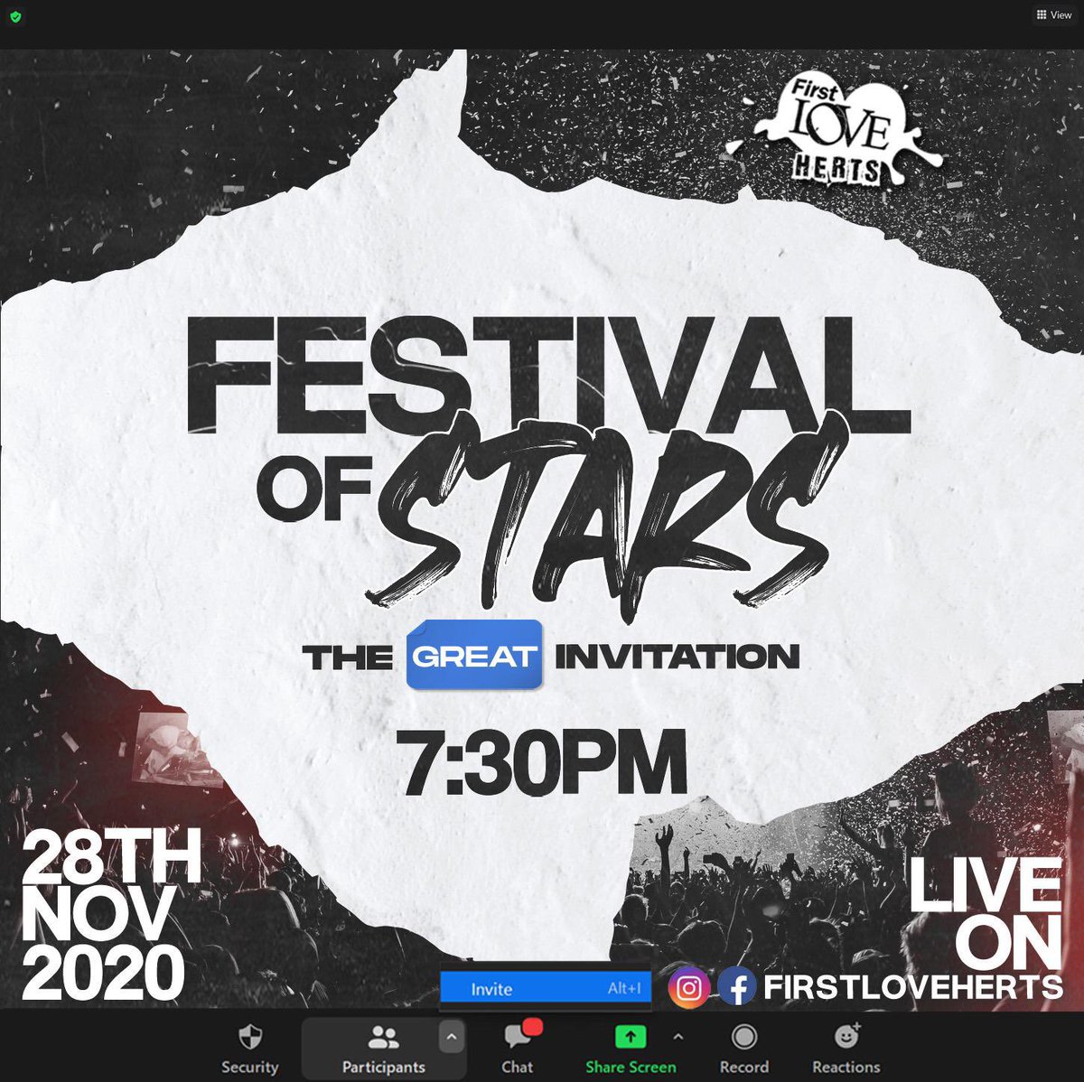 FirstLoveHerts's tweet photo. 🎉🤩 We are just a few weeks away from our Festival of Stars! 🤩🎉

We want to welcome all students to experience the best of First Love Herts. 

🌌 Festival of Stars: The Great Invitation 
Saturday 28th November, 7:30PM

#uniofherts
#goherts
#firstloveherts
#freshers https://t.co/Brhkath0Un