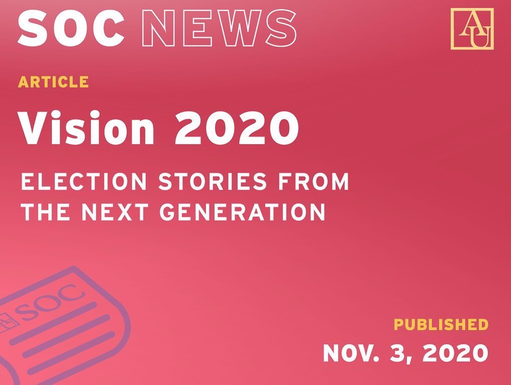 SherriWrites's tweet photo. Repost @au_soc: #AUSOC professor/journalist @SherriWrites launched the #Vision2020Nation project w/ @thenation to magnify the concerns of diverse young voters. Grad student @kristensuzettee centered her story on the experiences of Black women https://t.co/F0H5OMfJxm #AUJournalism https://t.co/qloibxhq1r