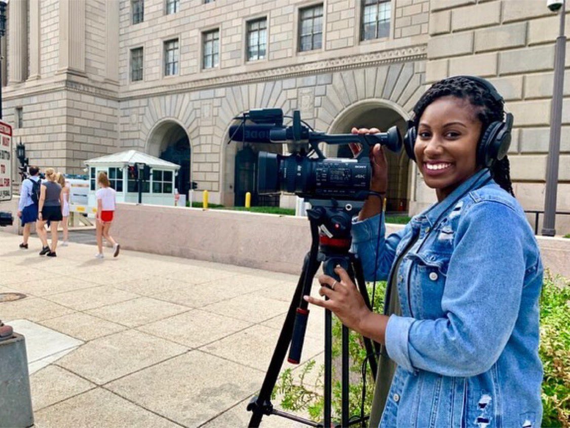 SherriWrites's tweet photo. Repost @au_soc: #AUSOC professor/journalist @SherriWrites launched the #Vision2020Nation project w/ @thenation to magnify the concerns of diverse young voters. Grad student @kristensuzettee centered her story on the experiences of Black women https://t.co/F0H5OMfJxm #AUJournalism https://t.co/qloibxhq1r