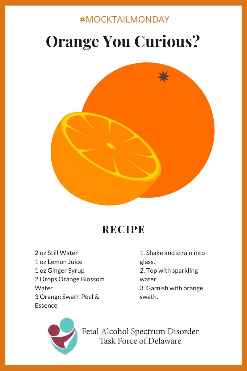 DelawareFASD's tweet photo. Orange You Curious about this #MocktailMonday recipe? https://t.co/geO76HqiE4 https://t.co/lSplefr4Nq