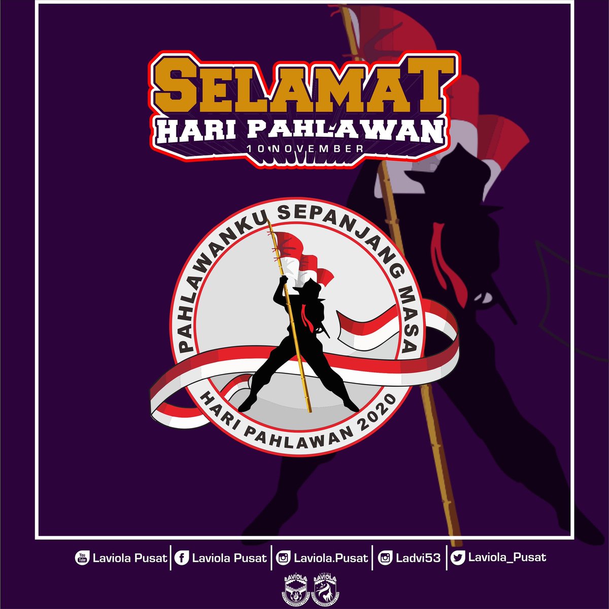 Tuhan tidak akan pernah mengubah nasib suatu bangsa sebelum bangsa itu mengubah nasibnya sendiri
- ir. Soekarno -
.
SELAMAT HARI PAHLAWAN
.
.
#haripahlawan
#persitafans #laviola #ladiesviola #persitajuara