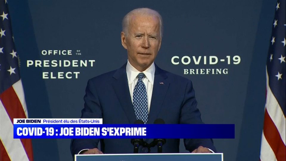 BFMTV's tweet photo. Covid-19 : "le plus sûr contre cette épidémie reste de porter un masque (...) c'est la meilleure arme contre le virus", a assuré Joe Biden
📺 https://t.co/SOFuBPuJkZ https://t.co/WX2UTcgzvJ