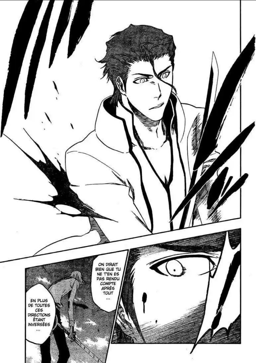 Il sera le premier à Blessé , son Shikai mettrai dans une situation de défaite plus d’un capitaine mais là il étais en face d’aizen qui est un génie , très peu de monde aurai réussi à inversé des automatismes mentaux et physique mis en place de puis des centaines années.
