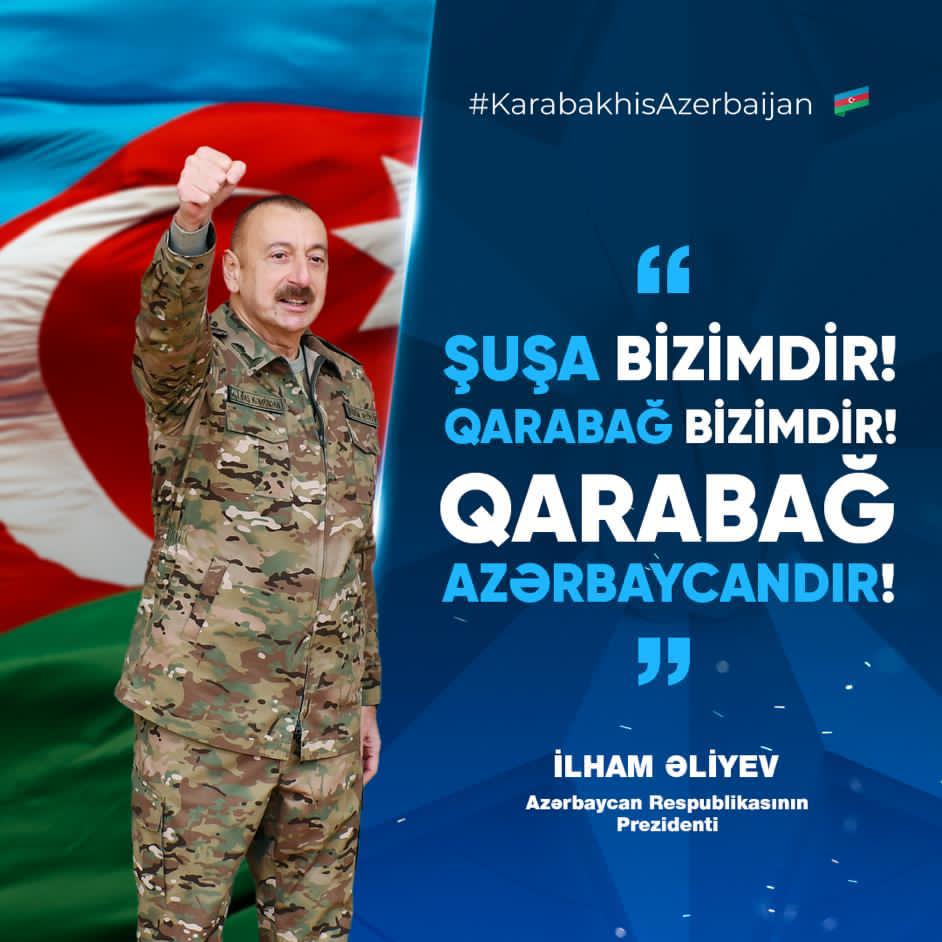 Şuşa bizimdir!🇦🇿💪🏼
Qarabağ bizimdir! #KarabakhisAzerbaijan 
#KarabakhBelongsToAzerbaijan 
#SusaİsAzerbaijan