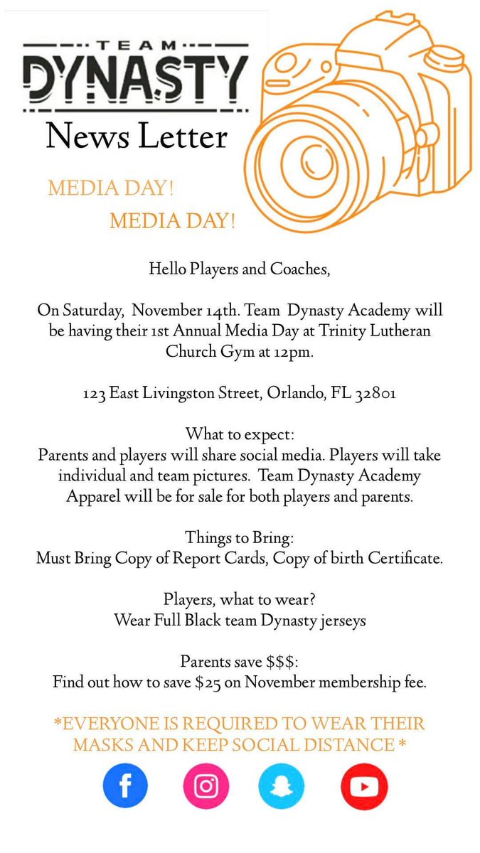 Team Dynasty Academy (@teamdynastyaca1) on Twitter photo MEDIA DAY!!! MEDIA DAY!!!
