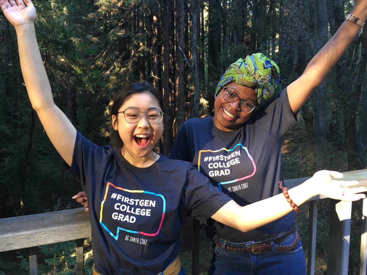 ucsc's tweet image. It's National First-Gen Day! We strive to raise the visibility of first-generation students and recognize the challenges and strengths they have as well as the unique gifts they bring to UCSC. firstgen.ucsc.edu
#CelebrateFirstGen
#FirstGenUC