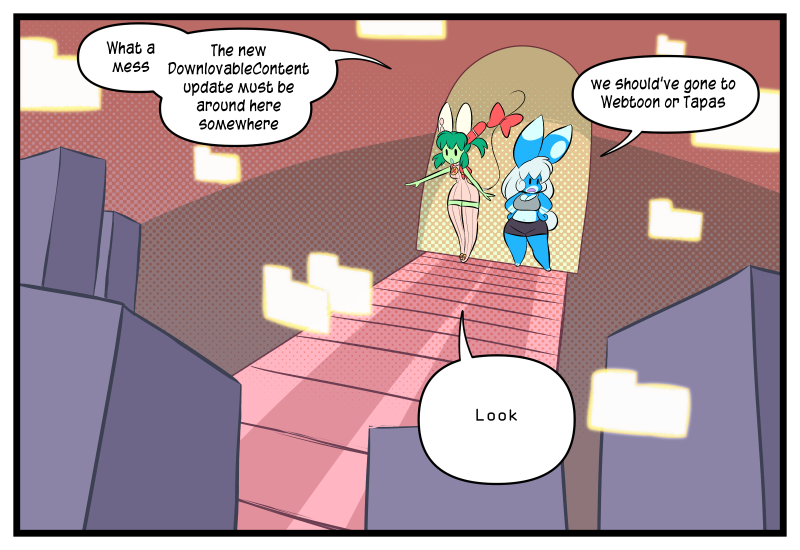 Follow the adventures of your favorite human/bunny team in the Bitverse!
Read on Webtoon and Tapas #webcomic #comic 