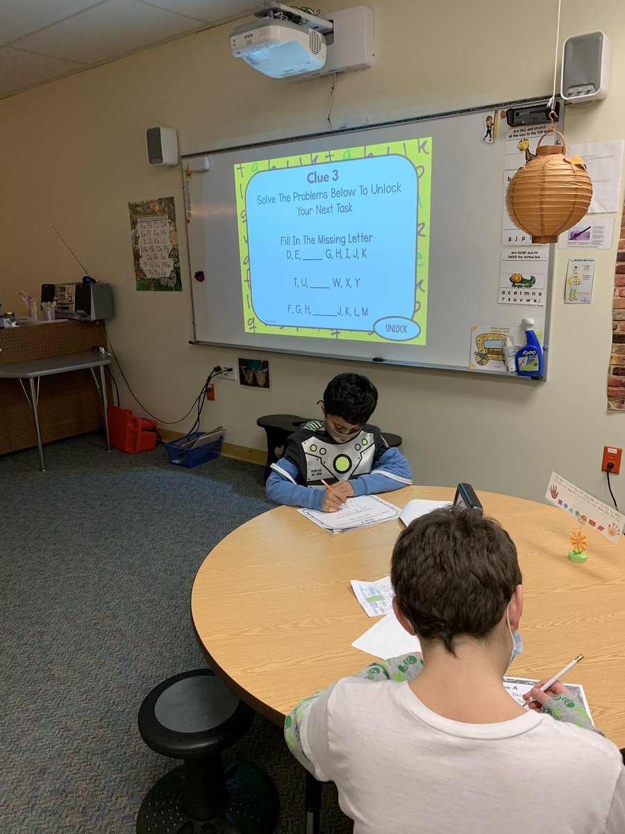 ... using handwriting to solve the Escape Room clues!  We successfully escaped! #ProudToBeDDE  #OT